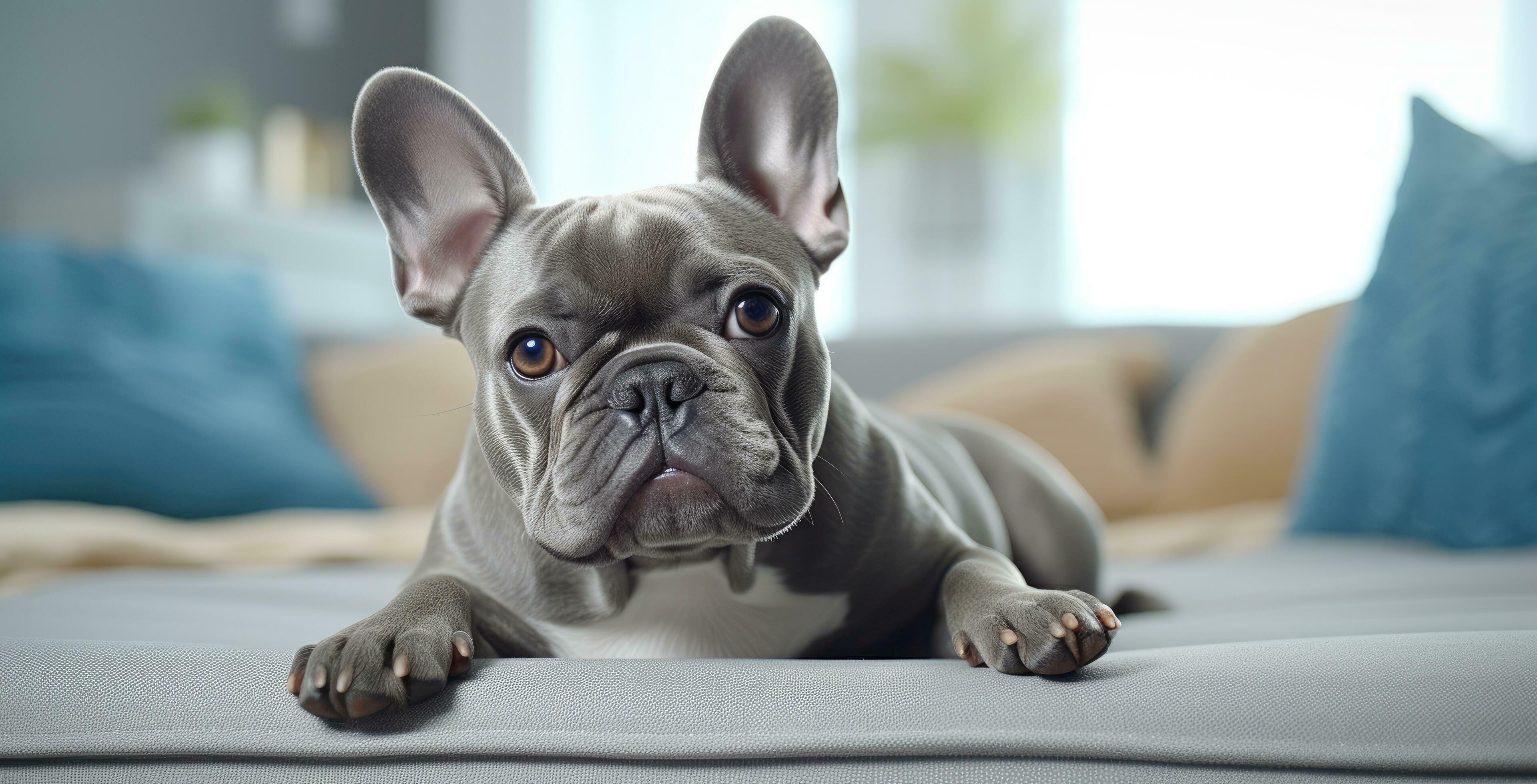 French Bulldog relaxing during professional pet sitting in Klein TX